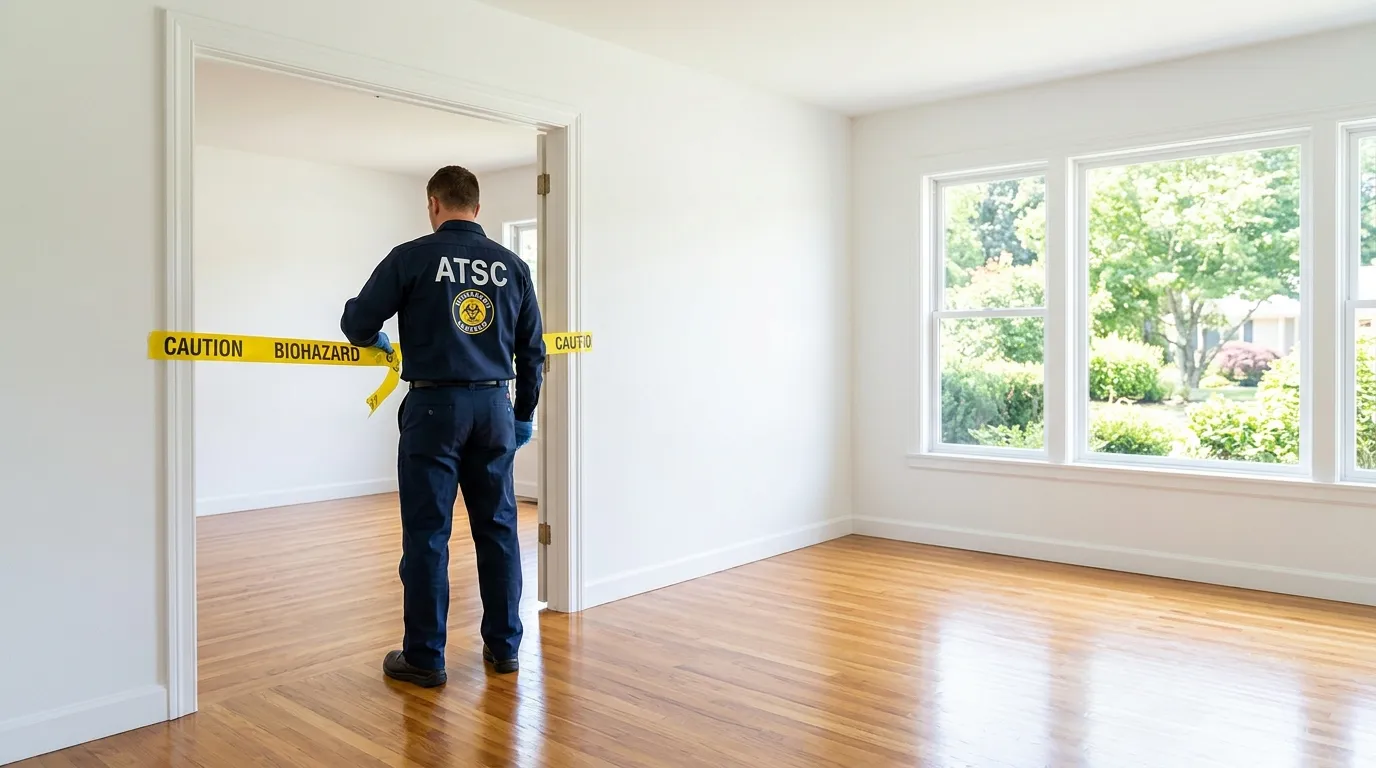 Certified biohazard cleanup crew performing Trauma Scene Cleanup in Fishtown