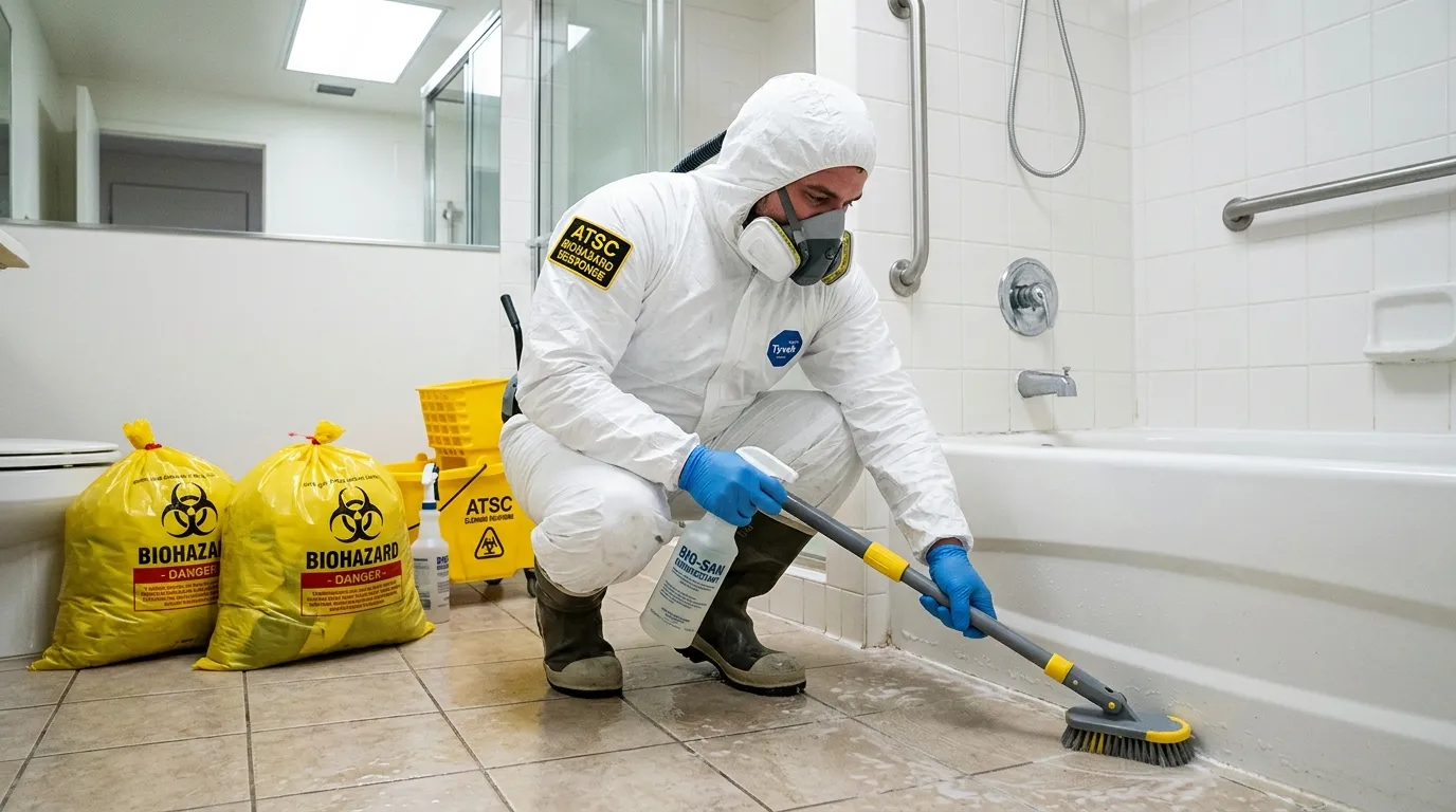 Decontamination equipment deployed for Blood Cleanup in Fishtown